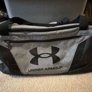 Under Armour Gray and Black Duffel Bag